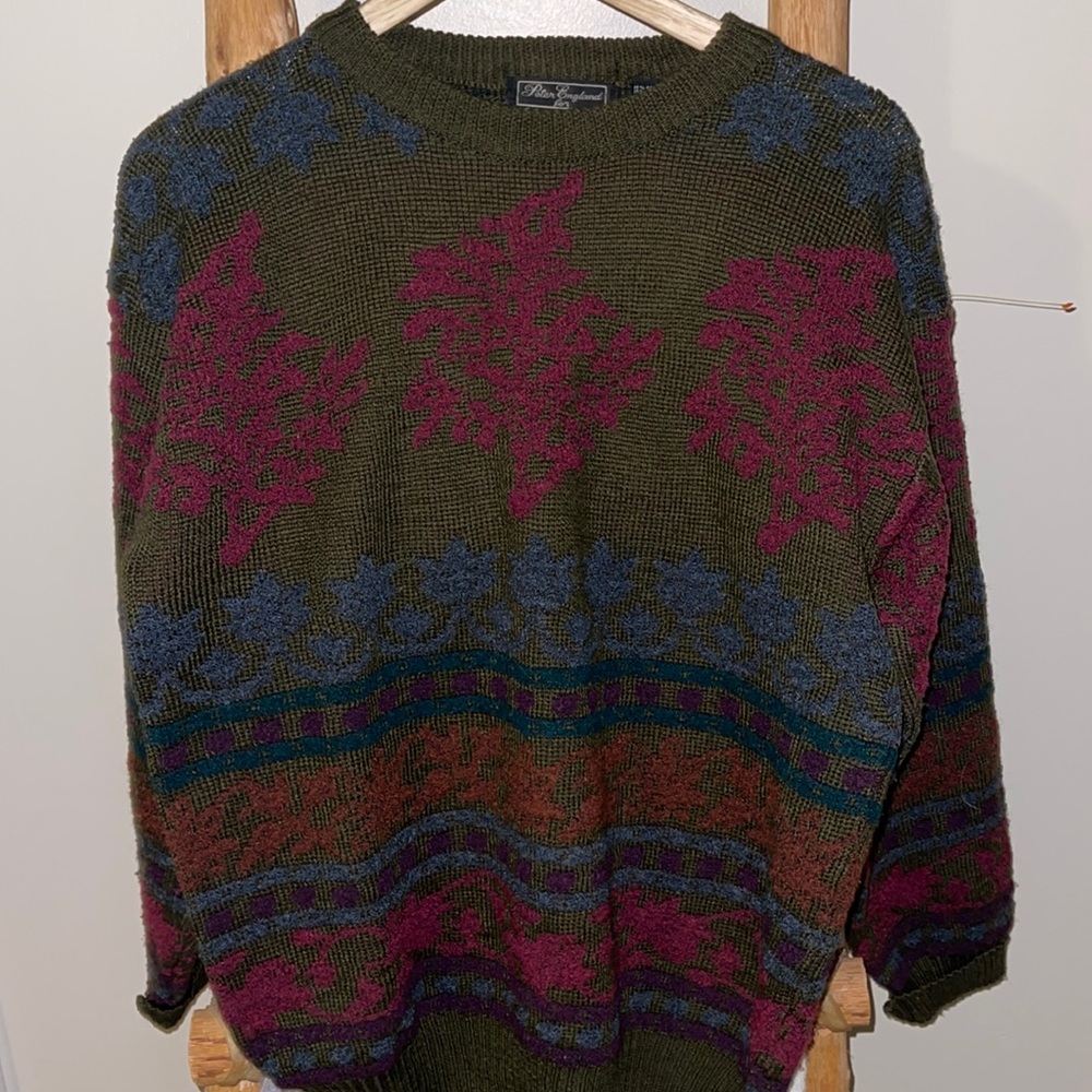 RARE Vintage 1990s Peter England Wool Sweater